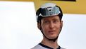 2023-07-12 12:05:11 epa10741040 US rider Matteo Jorgenson of Movistar Team reacts prior to start of the 11th stage of the Tour de France 2023, a 180 km race from Clermont-Ferrand to Moulins, France, 12 July 2023.  EPA/CHRISTOPHE PETIT TESSON