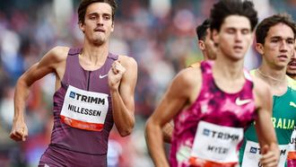 HENGELO - Stefan Nillessen (NED) in actie op de 1000 meter tijdens de FBK Games. ANP VINCENT JANNINK