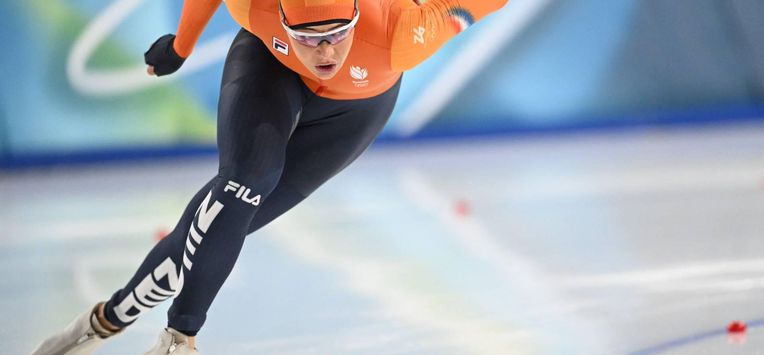 Netherlands' Jutta Leerdam competes in the speed skating women's 500m during the Milano Cortina 2026 Winter Olympic Games at Milano Speed Skating Stadium in Milan on February 15, 2026. 
Daniel MUNOZ / AFP