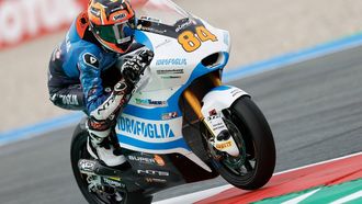 ASSEN - Zonta van den Goorbergh (NED) op zijn Kalex tijdens de vrije training Moto2 voorafgaand aan de 100e Editie van de TT van Assen. ANP VINCENT JANNINK