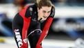 HEERENVEEN - Robin Groot in actie op de 5000 meter vrouwen tijdens de derde dag van het NK afstanden in Thialf. ANP VINCENT JANNINK