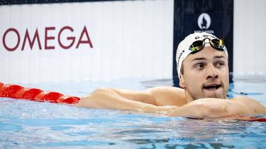 PARIJS - Arno Kamminga in actie tijdens de finale 100 meter schoolslag op de tweede van het olympische zwemtoernooi op de Olympische Spelen in Frankrijk. ANP KOEN VAN WEEL