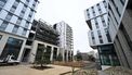 This photograph taken on February 16, 2024 shows a general view of the Olympic village where the athletes will be housed in Saint-Ouen-sur-Seine, a nearby suburb of Paris. 
Miguel MEDINA / AFP