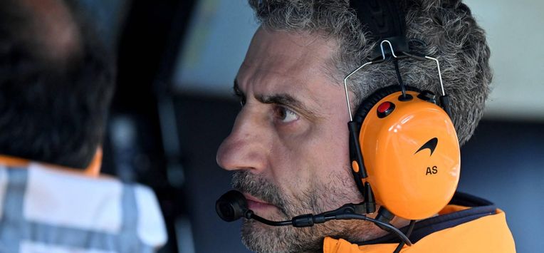 McLaren's Italian team principal Andrea Stella looks on during the Formula One British Grand Prix at the Silverstone motor racing circuit in Silverstone, central England, on July 6, 2025. 
Andrej ISAKOVIC / POOL / AFP