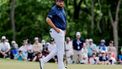 epa11351331 Shane Lowry of Ireland on the first hole during the third round of the 2024 PGA Championship golf tournament at the Valhalla Golf Club in Louisville, Kentucky, USA, 18 May 2024.  EPA/ERIK S. LESSER