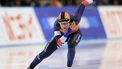 epa10968175 Femke Kok of the Netherlands competes during the 500m women division A of ISU World Cup Speed Skating Obihiro in Obihiro, Hokkaido Prefecture, northern Japan, 10 November 2023.  EPA/JIJI PRESS JAPAN OUT EDITORIAL USE ONLY/