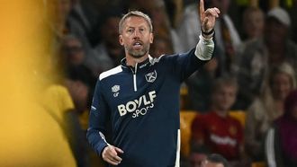 West Ham United's English head coach Graham Potter gestures on the touchline during the English League cup second round football match between Wolverhampton Wanderers and West Ham United at the Molineux stadium in Wolverhampton, central England on August 26, 2025. 
Paul ELLIS / AFP