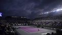 2023-11-05 00:17:54 USA's Jessica Pegula returns the ball to USA's Coco Gauff during their women's singles match of the WTA Finals tennis championships in Cancun, Mexico, on November 4, 2023. 
Claudio CRUZ / AFP