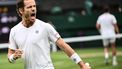 2023-07-15 18:20:32 Netherlands' Wesley Koolhof, playing with Britain's Neal Skupski, reacts as they play against Argentina's Horacio Zeballos and Spain's Marcel Granollers during their men's doubles final tennis match on the thirteenth day of the 2023 Wimbledon Championships at The All England Lawn Tennis Club in Wimbledon, southwest London, on July 15, 2023.  
SEBASTIEN BOZON / AFP