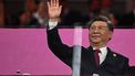 2023-09-23 14:00:41 China's President Xi Jinping waves during the opening ceremony of the 2022 Asian Games at the Hangzhou Olympic Sports Centre Stadium in Hangzhou in China's eastern Zhejiang province on September 23, 2023.  
WILLIAM WEST / AFP