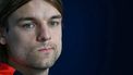 Croatia's defender #19 Borna Sosa holds a press conference at the team's base camp in Neuruppin, on June 13, 2024, ahead of the UEFA Euro 2024 football Championship. 
GABRIEL BOUYS / AFP