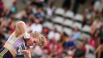 Netherlands's Jessica Schilder competes in the women's Shot Put during the IAAF Diamond League athletics meeting, at the Charlety Stadium, in Paris on June 28, 2026. 
Anne-Christine POUJOULAT / AFP
