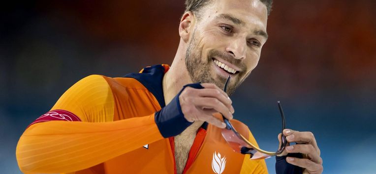 MILAAN - Kjeld Nuis tijdens de 1.000 meter bij het langebaanschaatsen in het Milano Speed Skating Stadium op de Olympische Winterspelen van Milaan. SEM VAN DER WAL / ANP
