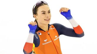 HEERENVEEN - Femke Kok (NED) tijdens de 500 meter op de laatste dag van de ICU derde wereldbeker schaatsen in het Thialf stadion. ANP VINCENT JANNINK
