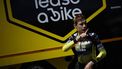 epa12212267 Danish rider Jonas Vingegaard of team Visma-Lease a bike attends a training session before the start of the Tour de France cycling in Lillle Metropole, France, 03 July 2025.  EPA/MARTIN DIVISEK