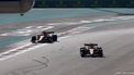 epa11767849 McLaren driver Lando Norris (R) of Britain and McLaren young driver Patricio O'Ward of Mexico in action during the Formula One post-season test session at the Yas Marina Circuit racetrack in Abu Dhabi, United Arab Emirates, 10 December 2024.  EPA/ALI HAIDER