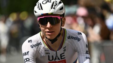 UAE Team Emirate - XRG team's Slovenian rider Tadej Pogacar awaits the start of the 4th stage of the 112th edition of the Tour de France cycling race, 174.2 km between Amiens Metropole and Rouen, Northern France, on July 8, 2025. 
Marco BERTORELLO / AFP