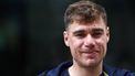 Team dsm-firmenich PostNL Dutch rider Fabio Jakobsen speaks to media, on February 8, 2024 in Muscat, ahead of the Tour of Oman cycling race. 
Anne-Christine POUJOULAT / AFP