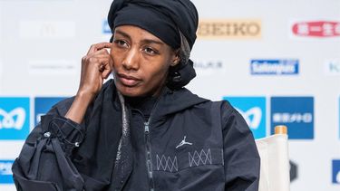 Netherlands’ Sifan Hassan attends a press conference for the upcoming Tokyo Marathon 2024 in Tokyo on March 1, 2024. 
Yuichi YAMAZAKI / AFP