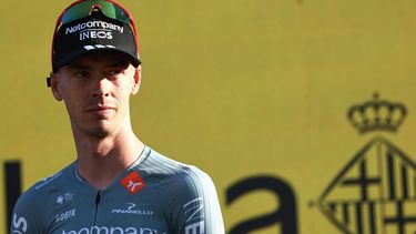 Netcompany INEOS team's Dutch rider Thymen Arensman attends the team presentation ceremony ahead of the 113th edition of the Tour de France cycling race, in Barcelona, northeastern Spain, on July 2, 2026. 
Anne-Christine POUJOULAT / AFP