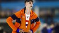 HEERENVEEN - Jenning De Boo (NED) reageert na de 1000 meter mannen op het EK afstanden schaatsen in het Thialf stadion. ANP VINCENT JANNINK