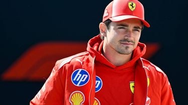 Ferrari's Monegasque driver Charles Leclerc arrives ahead of a practice session for the 2026 Formula 1 Grand Prix du Canada at Circuit Gilles-Villeneuve in Montreal, Canada, on May 22, 2026.  
Andrej Ivanov / AFP