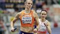 Netherlands' Lieke Klaver competes in the women's 4x400 metres relay heat 1 during the World Athletics Indoor Championships Kujawy Pomorze 2026 in Torun, Poland on March 22, 2026. 
Wojtek RADWANSKI / AFP