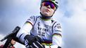 Dutch Fem Van Empel looks prior to the start of the women's elite race at the Vlaamse Duinencross cycling event, stage 6 (out of 8) of the X2O Trofee cyclocross competition, in Koksijde, Belgium, on January 3, 2025.  
DAVID PINTENS / Belga / AFP