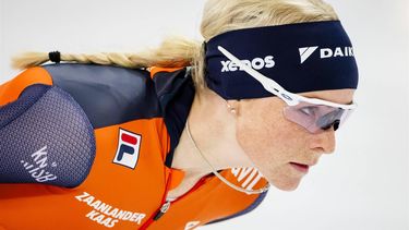 HAMAR - Marijke Groenewoud tijdens een training in aanloop naar het WK afstanden in het Noorse Hamar. ANP SEM VAN DER WAL