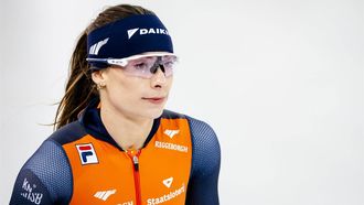 HAMAR - Femke Kok tijdens een training in aanloop naar het WK afstanden in het Noorse Hamar. ANP SEM VAN DER WAL