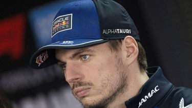 Red Bull Racings’s Dutch driver Max Verstappen speaks to the press ahead of the Formula 1 Japanese Grand Prix in Suzuka on March 26, 2026. 
ANDREW CABALLERO-REYNOLDS / AFP
