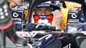 Red Bull Racing's Dutch driver Max Verstappen sits in his car in the pits during a practice session ahead of the Formula One Singapore Grand Prix at the Marina Bay Street Circuit in Singapore on October 9, 2026. 
ANTHONY WALLACE / AFP