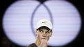 epa11756207 Jannik Sinner of Italy celebrates a point during his Men's Singles final match against Daniil Medvedev of Russia at the 2024 Australian Open tennis tournament, in Melbourne, Australia, 28 January 2024.  EPA/MAST IRHAM