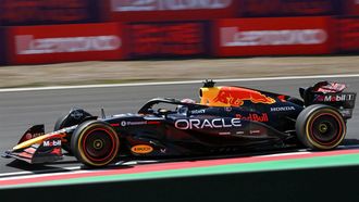 Red Bull Racing's Dutch driver Max Verstappen drives during the first practice session of the Formula One Chinese Grand Prix at the Shanghai International Circuit in Shanghai on March 21, 2025. 
GREG BAKER / AFP