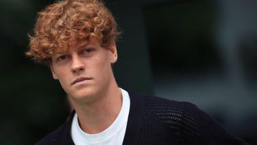 Italian tennis player Jannik Sinner attends a welcome ceremony in his home town on June 11, 2024 in Sesto (Sexten) in the Dolomites, Italy. Sinner is the new and first ever Italian to be number one tennis player in the PIF ATP rankings. 
Pierre TEYSSOT / AFP