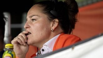 AMSTERDAM - Bondscoach Sylke Haverkorn van Oranje tijdens de wedstrijd tegen Spanje in de Rugby Europe Championship 2024. De winnaar van het spel wordt gekroond tot Europees kampioen van 2024. ANP SANDER KONING