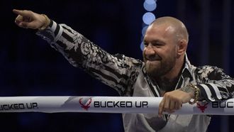 Irish mixed martial artist Conor McGregor reacts during the Bare Knuckle Fighting Championship (BKFC) in Marbella on October 12, 2024. 
JORGE GUERRERO / AFP