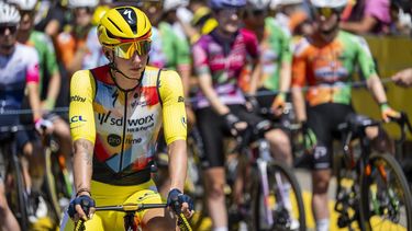 epa13147006 Netherlands' Lorena Wiebes of team SD Worx Protime ahead of the second stage the Women's Tour de France cycling race (Tour de France Femmes), over 147.9km from Aigle to Geneva, Switzerland, 02 August 2026.  EPA/JEAN-CHRISTOPHE BOTT