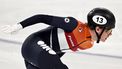 epa11963134 Jens Van ’t Wout (13) of Netherlands in action during the Men 500m Heats at the ISU World Short Track Championships 2025 in Beijing, China, 14 March 2025.  EPA/ANDRES MARTINEZ CASARES
