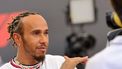 Mercedes' British driver Lewis Hamilton speaks to the press ahead of the Abu Dhabi Formula One Grand Prix at the Yas Marina Circuit in the Emirati city of Abu Dhabi on November 23, 2023. 
Giuseppe CACACE / AFP