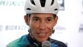 Colombian cyclist Miguel Angel Lopez speaks during his presentation as new rider for Team Medellin EPM, in Medellin, Colombia, on January 17, 2023. In December 2022 Lopez was fired by the Astana team, who claim he had links to a Spanish doctor at the heart of a doping investigation. Lopez denies any connection to doping. The 28-year-old Lopez won a stage on the Tour de France in 2020, won the best young rider category on the Giro d'Italia in 2018 and 2019 and finished third in both the Giro and Vuelta a Espana in 2018.
Fredy BUILES / AFP