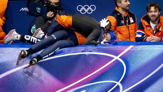 MILAAN - Michelle Velzeboer en Xandra Velzeboer tijdens de finale voor de 500 meter bij het shorttrack schaatsen in de Milano Ice Skating Area op de Olympische Winterspelen van Milaan. SEM VAN DER WAL / ANP