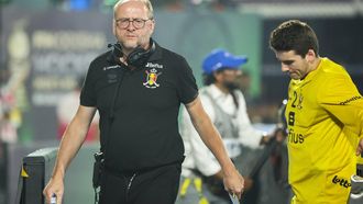 BHUBANESWAR - Coach Michel Van Den Heuvel van Belgie tijdens de finale van het WK Hockey in India. ANP WILLEM VERNES