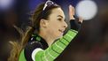 HEERENVEEN -  Femke Kok reageert na de 500 meter tijdens de tweede dag van het NK afstanden in Thialf. ANP VINCENT JANNINK