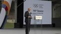 Outgoing International Olympic Committee (IOC) President Thomas Bach delivers a speech during the Opening ceremony of the 144th IOC Session at the Ancient Olympia archeological site, birthplace of the ancient Olympics in southern Greece, on March 18, 2025. The next President of the International Olympic Committee will be elected on March 20, 2025 among seven canditates.
Fabrice COFFRINI / AFP