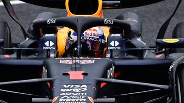 Red Bull Racing's Dutch driver Max Verstappen takes a corner during the first practice session ahead of the Formula One Japanese Grand Prix race at the Suzuka circuit in Suzuka, Mie prefecture on April 5, 2024. 
Philip FONG / AFP