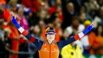 HEERENVEEN - Femke Kok (Nederland) aan de start van de 500 meter sprint voor vrouwen tijdens de eerste dag van de ISU EK Allround & Sprint in Thialf. ANP VINCENT JANNINK