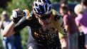 2023-07-16 17:49:24 epa10750144 Belgian rider Wout van Aert of team Jumbo-Visma in action during the 15th stage of the Tour de France 2023, over 180kms from Les Gets les Portes du Soleil to Saint-Gervais Mont-Blanc le Bettex, France, 16 July 2023.  EPA/CHRISTOPHE PETIT TESSON