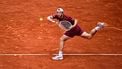 Netherlands' Tallon Griekspoor plays a forehand return to Germany's Alexander Zverev during their men's singles match on day 9 of the French Open tennis tournament on Court Suzanne-Lenglen at the Roland-Garros Complex in Paris on June 2, 2025. 
JULIEN DE ROSA / AFP