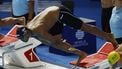 epa12278486 Renzo Tjon-A-Joe of Team Netherlands competes in the Mixed 4x100 Freestyle Relay Swimming heats at the World Aquatics Championships Singapore 2025 in Singapore, 02 August 2025.  EPA/RUNGROJ YONGRIT